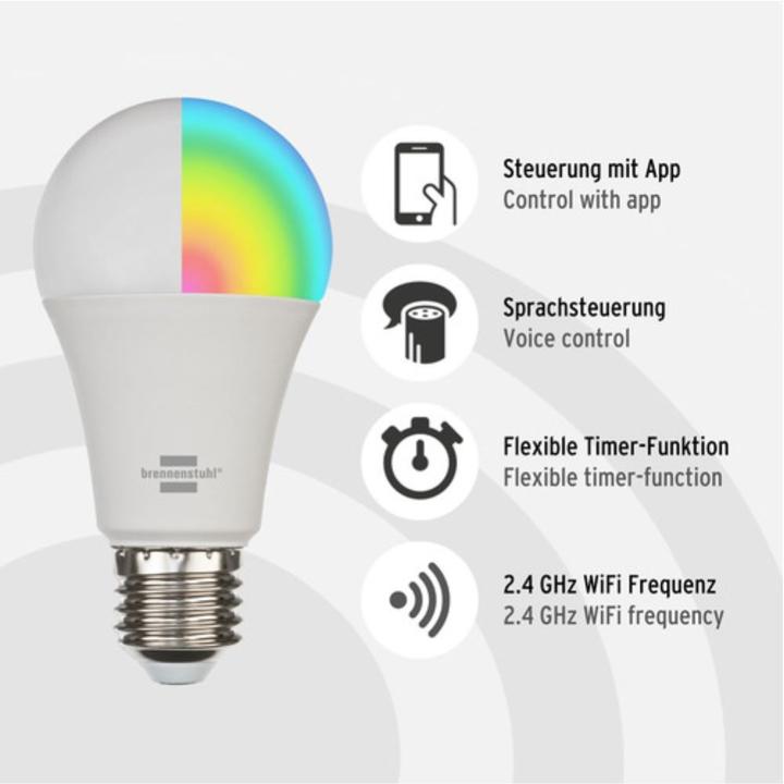 Energy Label Brennenstuhl SB 810 (E27, 9 W, 810 lm, 1 x, F)