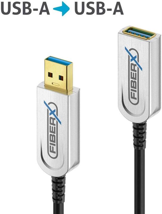 Produktbild Purelink FiberX Series - USB 3.1 Glasfaser Verlängerungskabel - 50m (50 m, USB 3.1)