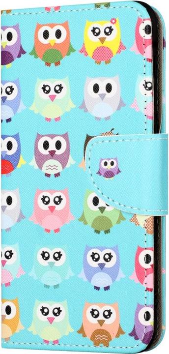 Actual product image Ueli Express iPhone 15 Pro Max Book Case Cover with Card Pocket Owls (Apple iPhone 15 Pro Max)