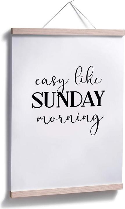 Produktbild Trenddeko Easy like Sunday morning (30 x 40 cm)