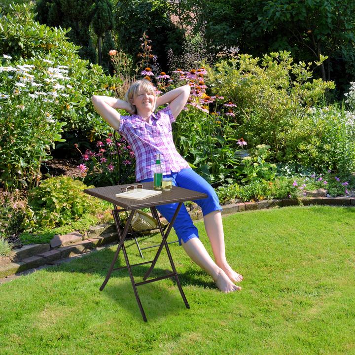 Actual product image Relaxdays garden table (61.50 cm)