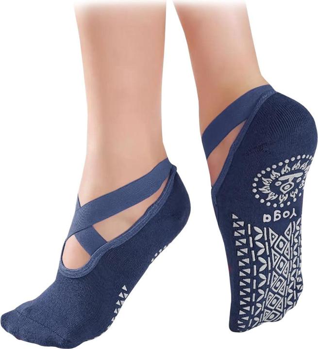 Produktbild JTI Yoga-Socken im Knöchelmodell - Blau (One Size)