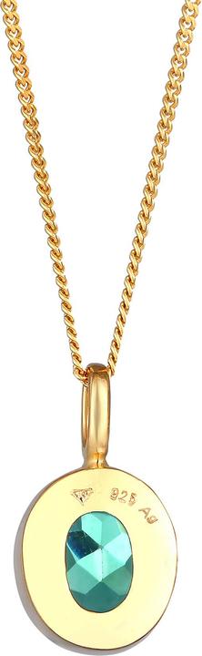Actual product image Elli Gemstone necklace (Quartz, 925 Sterling silver gold-plated, 45 cm)