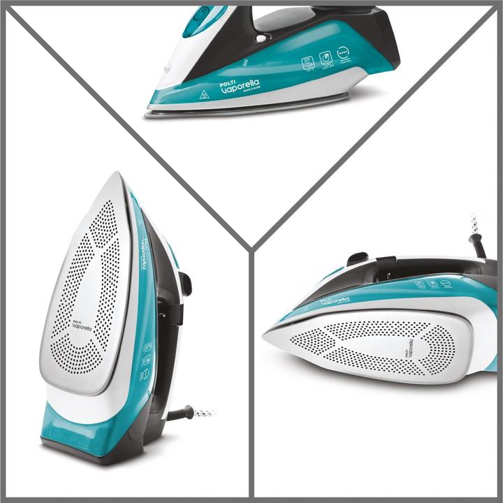 Produktbild Polti Iron PLEU0253 Vaporella Quick & Slide QS220 Steam Iron, 2400 W, Water tank capacity 350 ml, Cont (2400 W, 40 g/min)