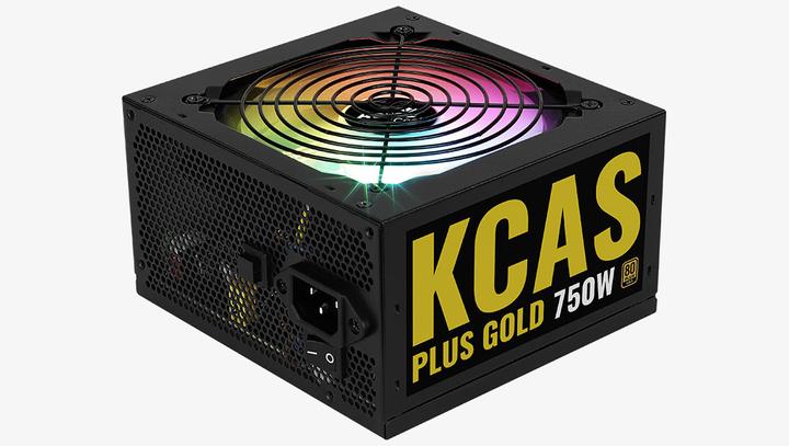 Actual product image AeroCool KCAS PLUS GOLD 750W - 750 W - 100 - 240 V - 47 - 63 Hz - 11-5.5 A - 130 (750 W)