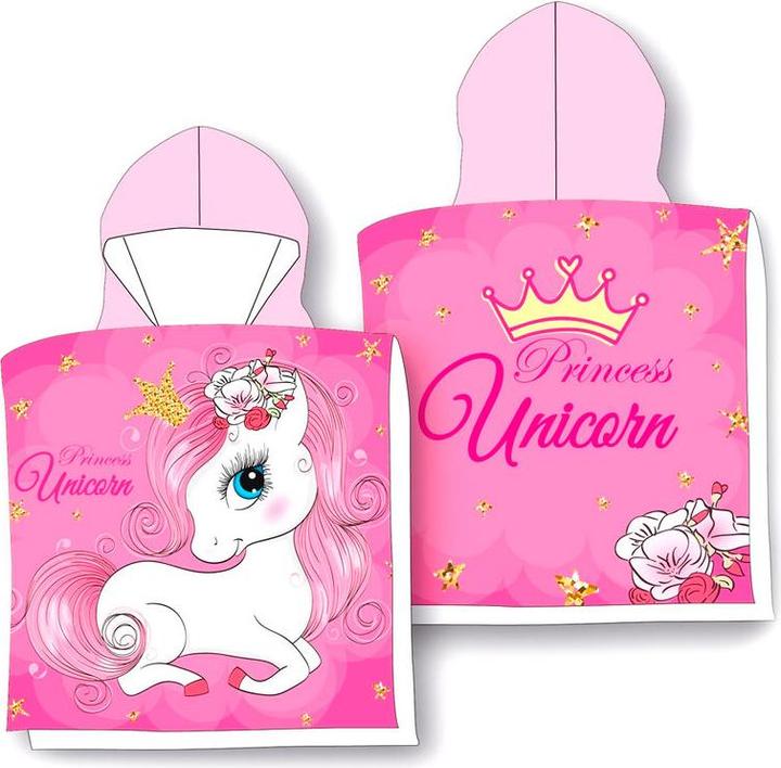Unicorn microfibre poncho towel (50 x 100 cm)