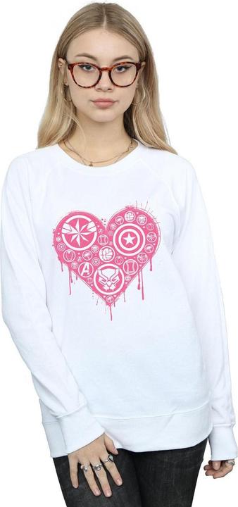 Actual product image Womens/Ladies I Heart Avengers Sweatshirt (XL)