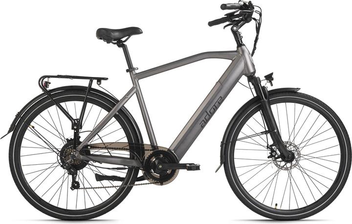 Produktbild Adore E-Citybike 28" Alu Cityfahrrad CV-190 Heckmotor 45NM / 12,8Ah Anthrazit matt (53 cm)