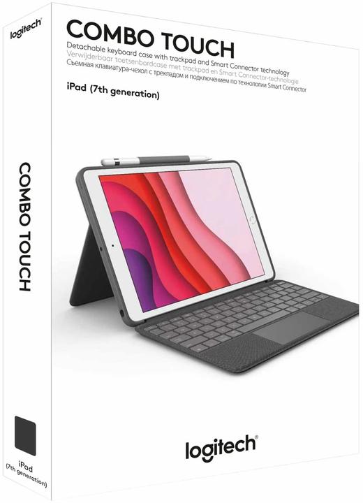 Image du produit Logitech Combo Touch (CH, iPad 2019 (7e gène), iPad 2020 (8. Gen), iPad 2021 (9e génération))