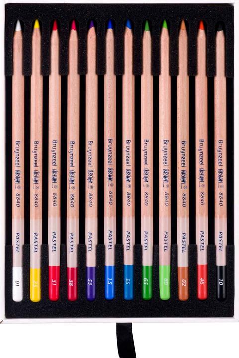 Actual product image Bruynzeel Pastel crayon design Pastel, box of 12 (Multicoloured, 12 x)