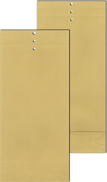 Mailmedia Musterbeutel 2x gerillt, 3x gelocht, 120 g-qm Falte 40 mm, Natron braun, Eigengewicht: 10,8 g (40... (4010 x)