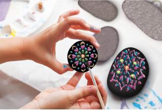 Actual product image Grafix Stone Painting Mandala