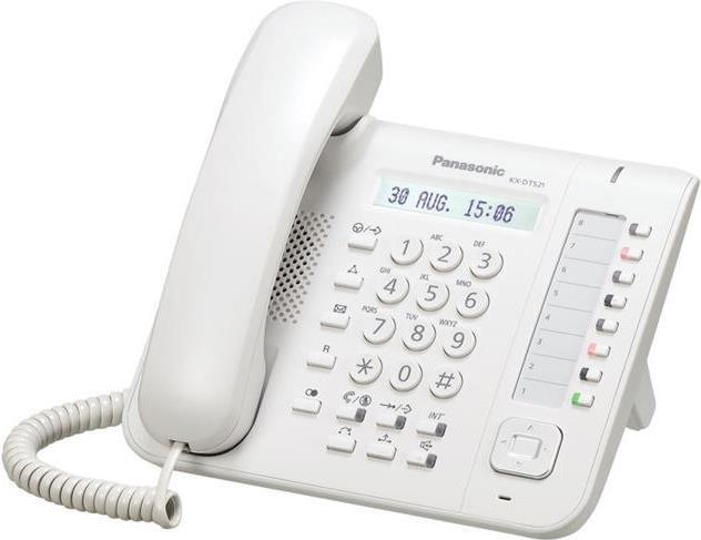 Actual product image Panasonic KX-DT521NE Digital system terminal white 1 line LCD display backlit handsfree...
