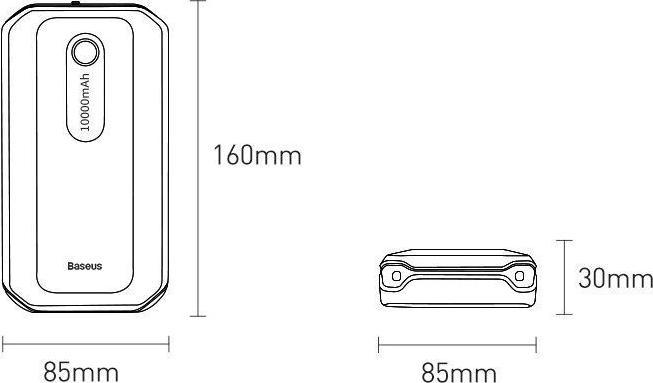 Immagine prodotto Baseus Avviatore di emergenza per auto Super Energy (10000 mAh, 12 W, 37 Wh)