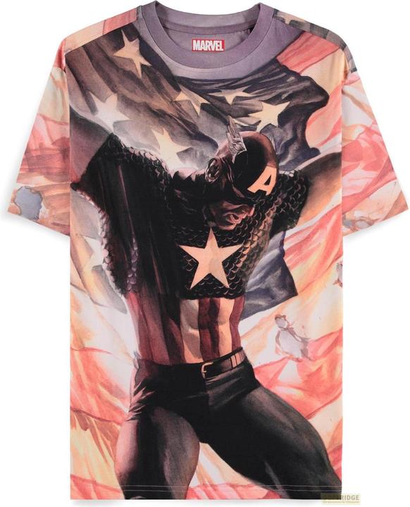 Difuzed Captain America - Digital American AOP Men's Short Sleeved T-shirt - 2XL (XXL)