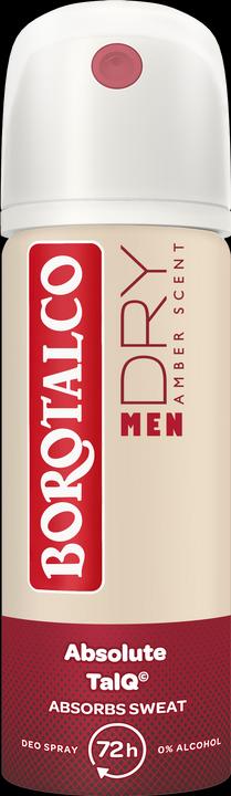 Borotalco Men Extra Dry Amber Spray Minisize 45ml (Spray, 45 ml)
