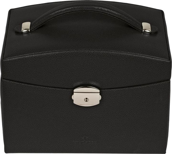 Windrose Beluga Schmuckkasten Leder 21.5 cm