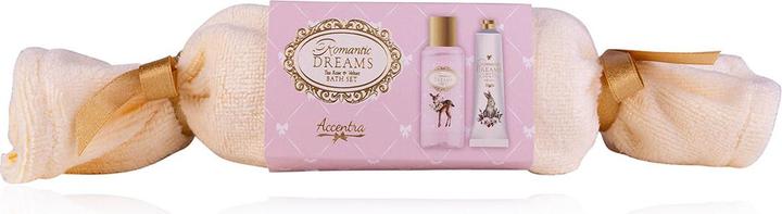 Actual product image Accentra ROMANTIC DREAMS gift set wrapped in a guest towel (Hair care set)