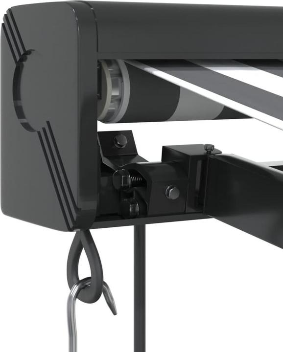 Actual product image VidaXL Markise Einziehbar Gelenkarmmarkise Sonnenmarkise Anthrazit Weiss Stoff (4.50 m)