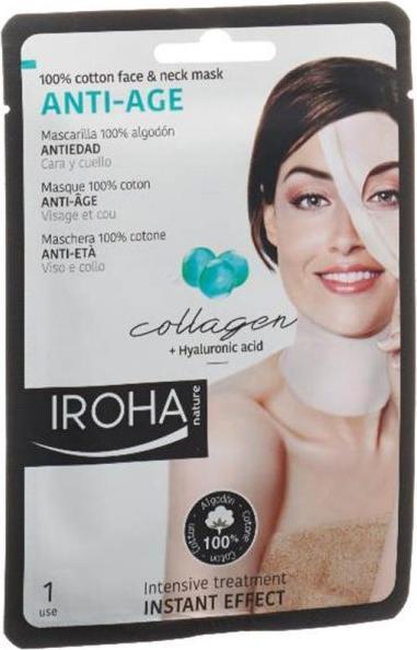 Iroha Nature Nature - Cotton Face & Neck Mask Anti-Age (30 ml)