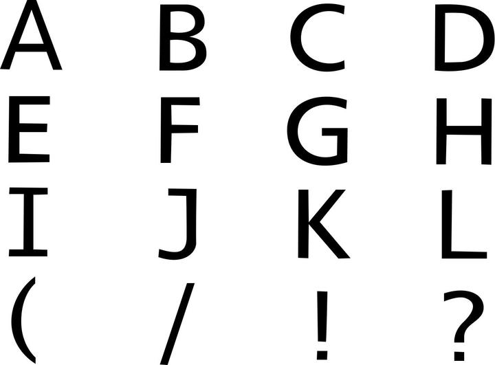 Produktbild Pebaro Brandmalstempel Set, Buchstaben A bis L (Brennspitze)