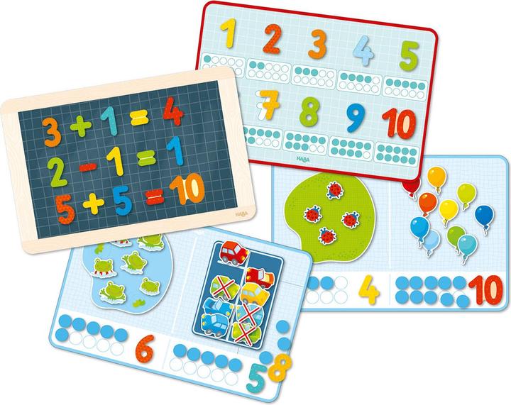 Image du produit Haba Boîte de jeu magnétique 1, 2, compteur (Allemand, Anglais, Espagnol)