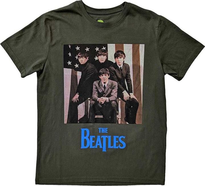 The Beatles US Flag Photo