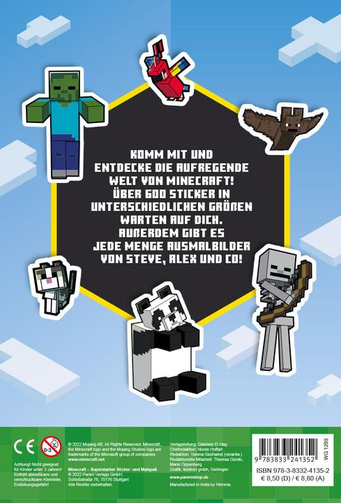 Produktbild Minecraft Sticker- und Malspass