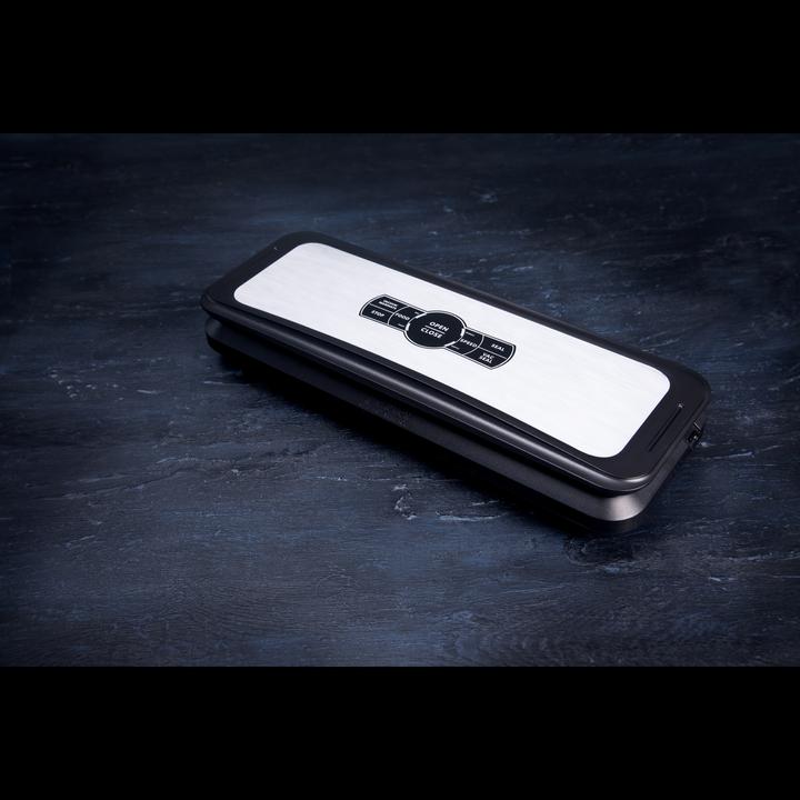 Image du produit Gastronoma 18310003 - Vacum foodsealer, geborsteld roestvrij staal/zwart