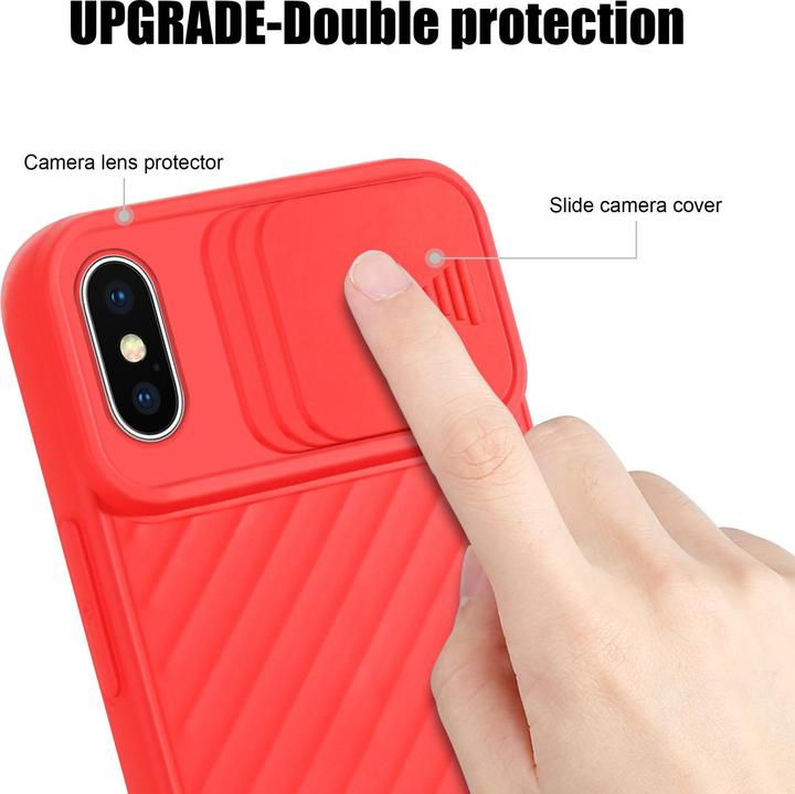 Immagine prodotto Cadorabo Cover in TPU con protezione della fotocamera (Apple iPhone X)