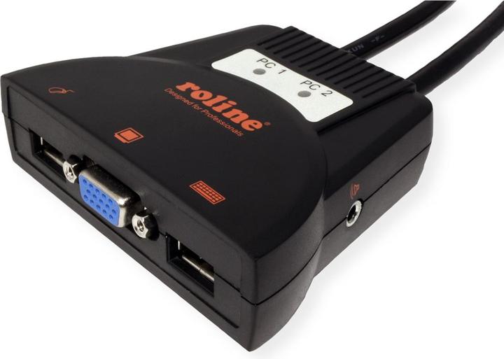 Actual product image Roline KVM Switch Star 2PC, USB, Audio