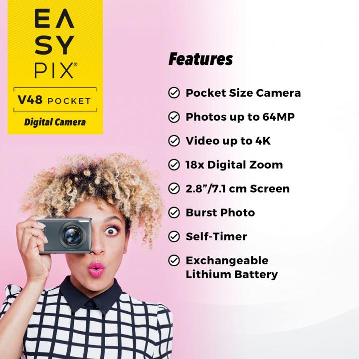 Produktbild Easypix V48 Pocket anthrazite (8 Mpx)