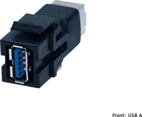 Actual product image Bachmann Custom Module 1x USB 3.0 A/B Keystone