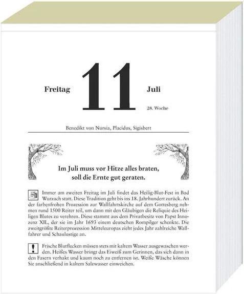 Image du produit Bauern Abreisskalender 2025 (15 x 18 cm, Non contraignant, Allemand)