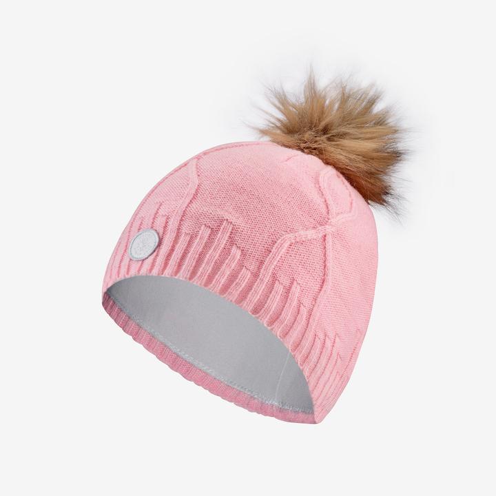 Immagine prodotto Wedze Cappello da adulto in maglia a cavo - Pelliccia Vergine rosa