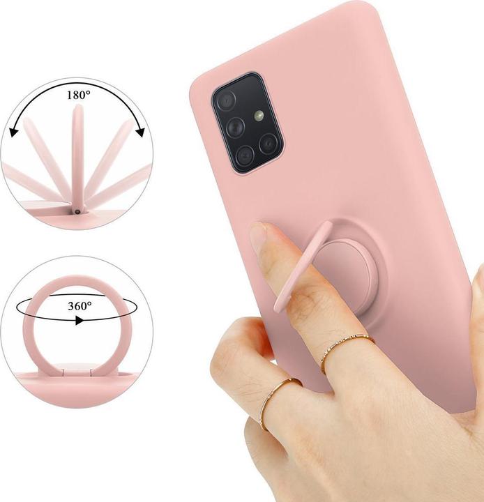 Produktbild Cadorabo TPU Liquid Ring Silicone Case Hülle (Samsung Galaxy A71)