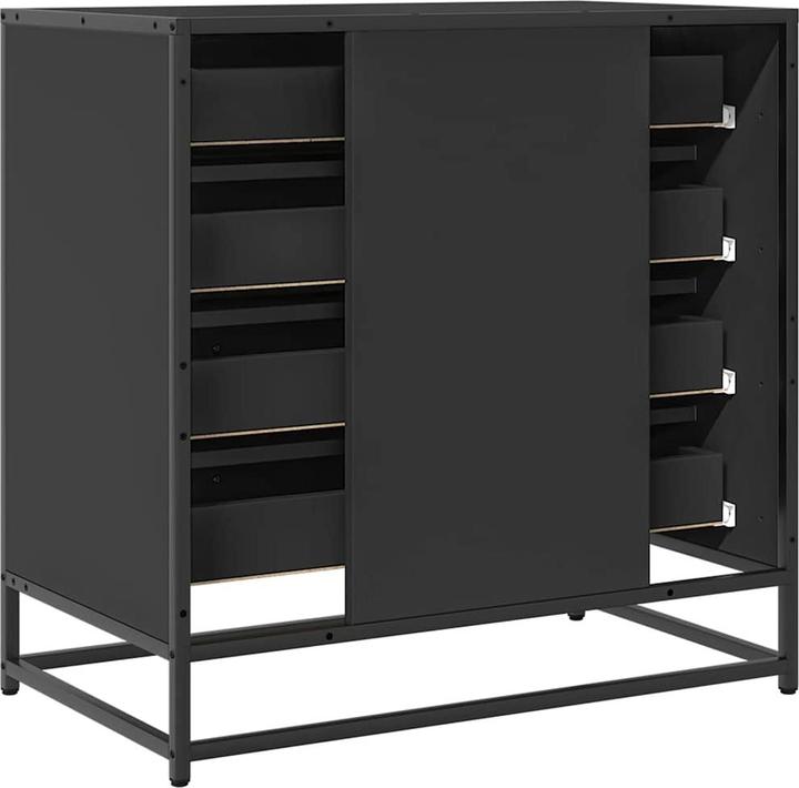 Image du produit VidaXL Armoire à tiroirs Noir 70x41x70 cm Bois composite Commode à tiroirs (70 x 41 x 70 cm)