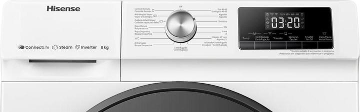 Actual product image Hisense WFQA8014EVJMW (8 kg, Left)