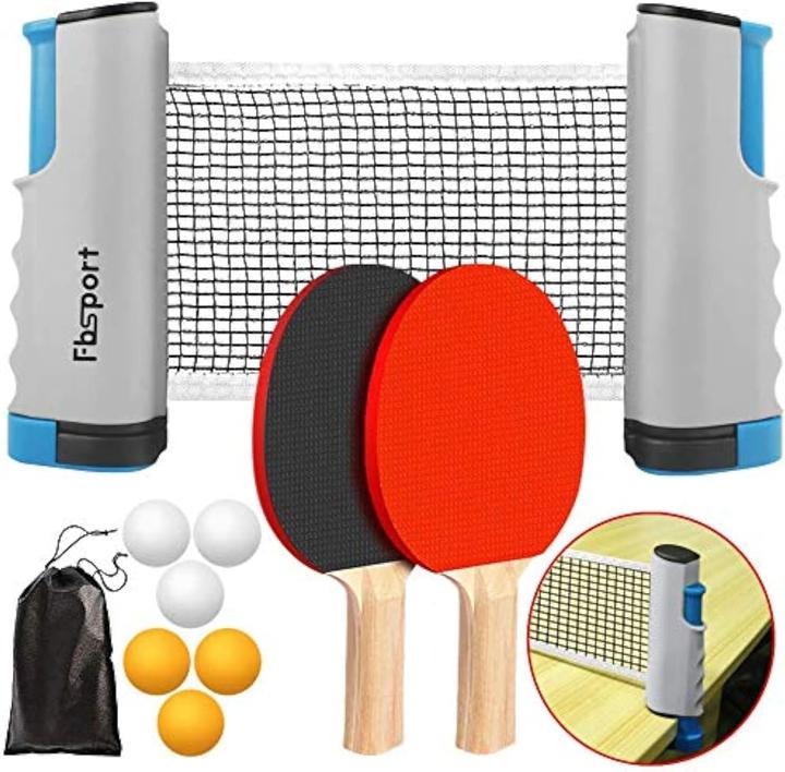 Fbsport Tischtennis-Set mit Netz und Tasche