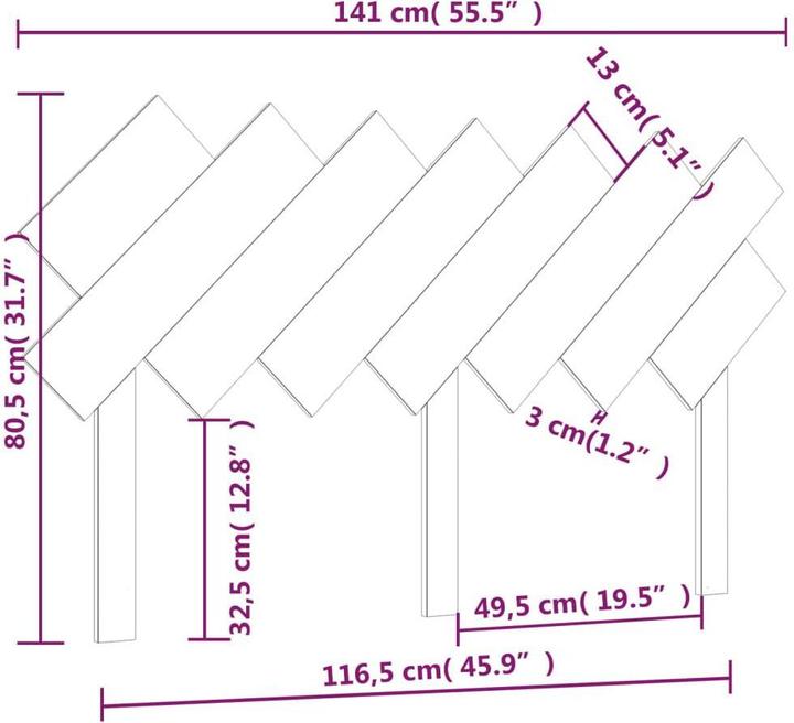 Produktbild VidaXL Ute (141 x 3 x 80.5 cm)