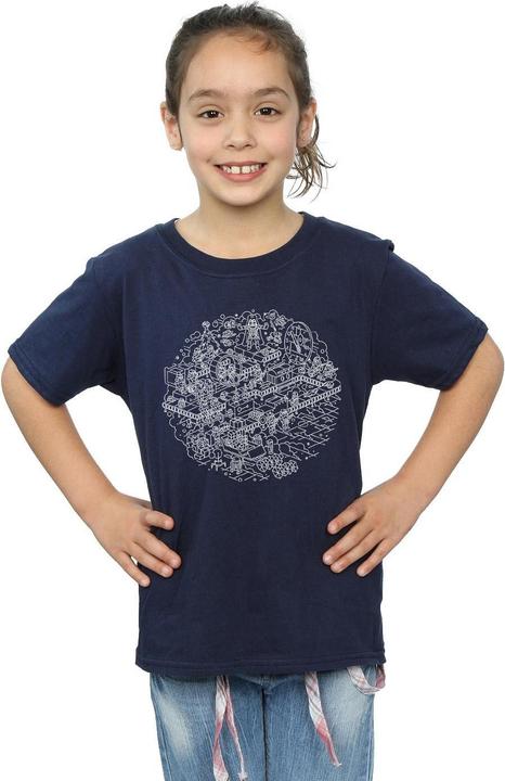 Image du produit Star Wars - T-shirt CHRISTMAS DEATH STAR - Fille (140, 146)
