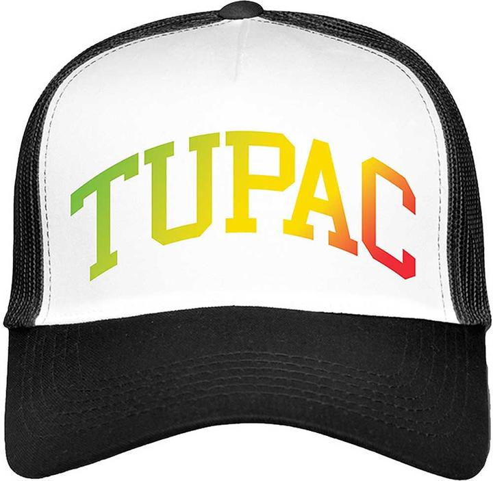 Image du produit Tupac Shakur Casquette de baseball unisexe pour adulte avec logo en maille à gradient (Taille unique)