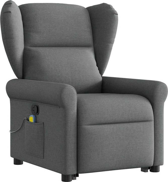 Image du produit VidaXL Fauteuil de massage releveur Gris foncé Tissu