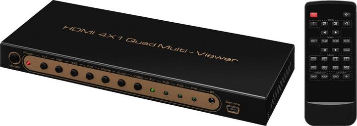 Monacor HD-Quad-Splitter/ 4 IN - 1 OUT