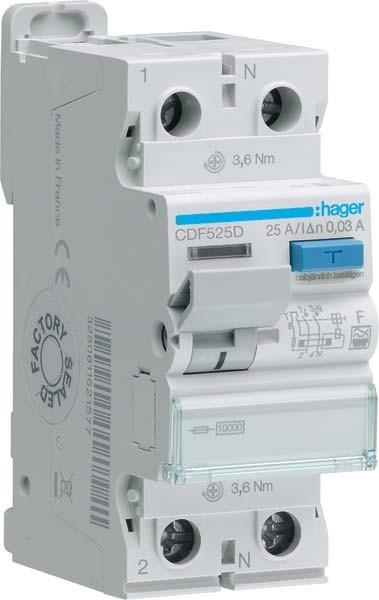 Actual product image Hager CDF525D