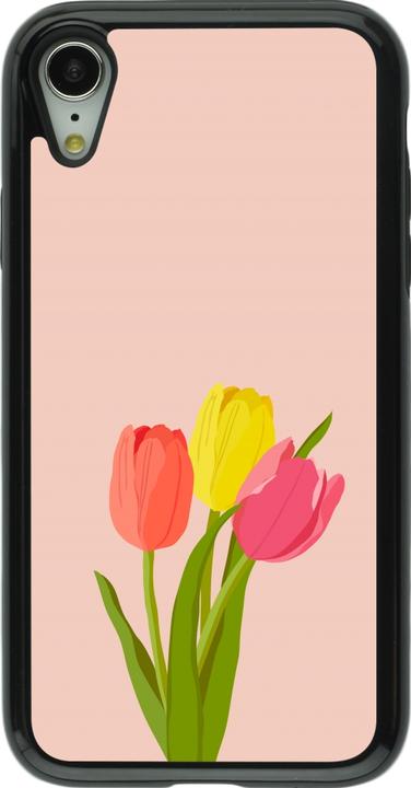 Actual product image PhoneLook Coque Hybrid Armor noir Spring 23 tulip trio (Apple iPhone XR)