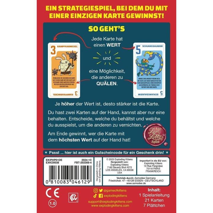 Immagine prodotto Exploding Kittens Animali domestici affamati di energia (Tedesco)