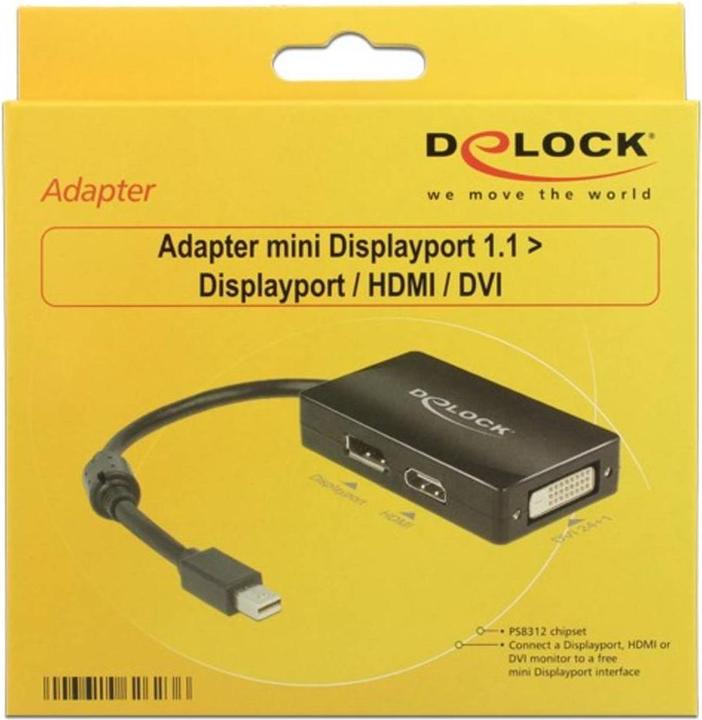 Actual product image Delock Mini DP closed (DP, DVI, HDMI, 16.16 cm)
