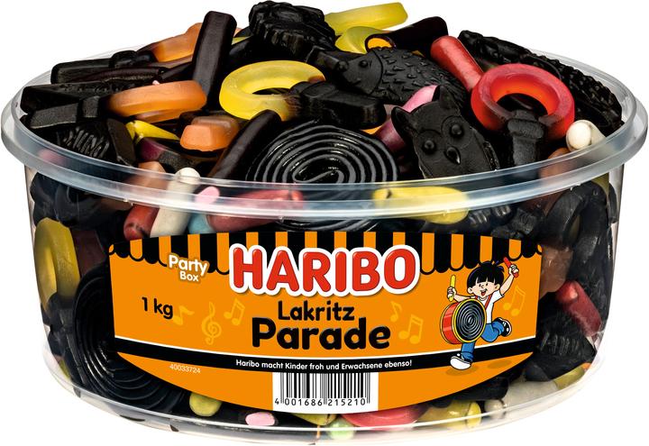 Immagine prodotto Haribo Parata Di Liquirizia 1kg Ds (1 pz., 1000 g)