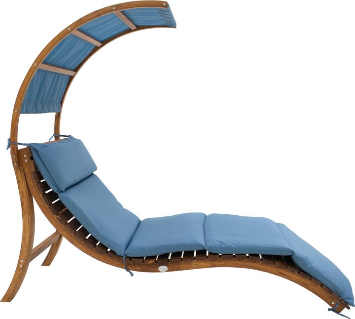 Actual product image Axi Salina Deckchair with Parasol Blue (186.50 cm)